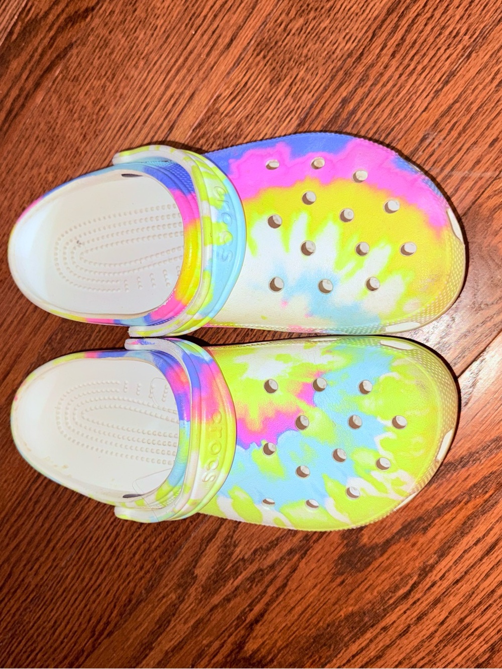 Pastel Tie Dye Crocs
